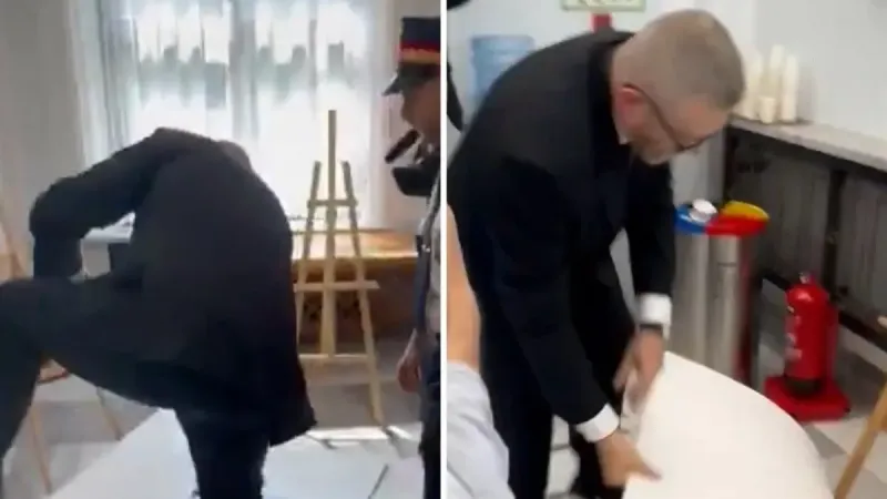 Polonyalı milletvekili Braun parlamentodaki LGBT sapkınlığını ayaklarıyla çiğnedi: Kamusal rezaleti engelliyorum