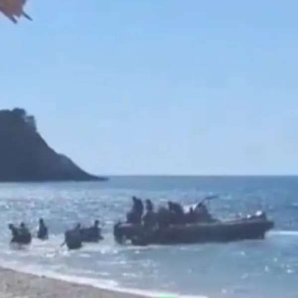 Samos Adası'nda dikkat çeken anlar!